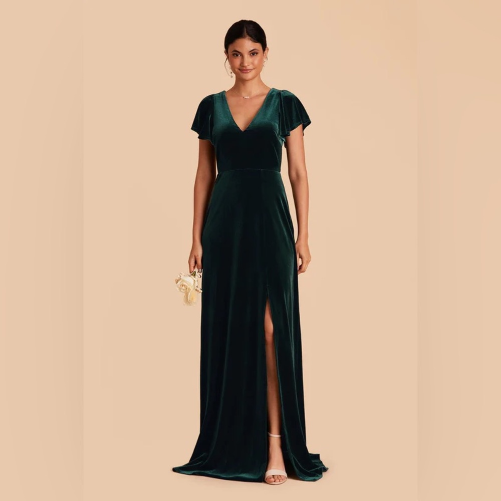 Birdy Grey Emerald Velvet Bridesmaid Dress